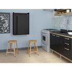 Armário Com Mesa Dobrável De Parede - Multimóveis Preto
