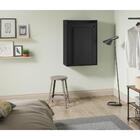 Armário Com Mesa Dobrável De Parede - Multimóveis Preto