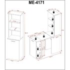 Armário Com Mesa Retrátil Me4171 Tecnomobili