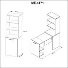 Armário Com Mesa Retrátil Me4171 Tecnomobili