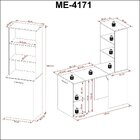 Armário Com Mesa Retrátil Me4171 Tecnomobili