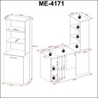 Armário Com Mesa Retrátil Me4171 Tecnomobili