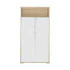 Armário Com Nichos Ischia Carvalho Branco