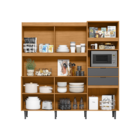 Armário Completo Com 11 Portas Toledo Tauari Cinza