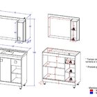 Armário Conjunto De Banheiro Com Gabinete, Cuba E Espelheira