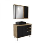 Armário Conjunto De Banheiro Com Gabinete, Cuba E Espelheira