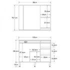 Armário Conjunto De Banheiro Com Gabinete, Cuba E Espelheira