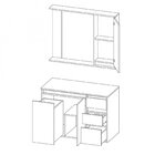 Armário Conjunto De Banheiro Com Gabinete, Cuba E Espelheira