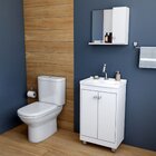 Armário Conjunto De Banheiro Com Gabinete, Cuba E Espelheira