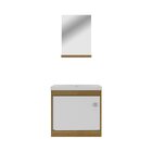 Armário Conjunto De Banheiro Com Gabinete, Cuba E Espelheira