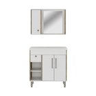 Armário Conjunto De Banheiro Com Gabinete, Cuba E Espelheira