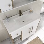 Armário Conjunto De Banheiro Com Gabinete, Cuba E Espelheira