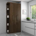 Armário Cozinha 3 Portas Atlas Marrom Carraro