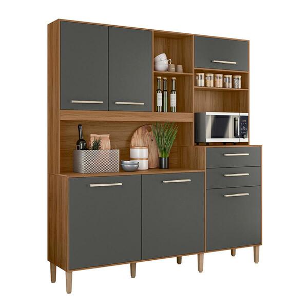 Armario Cozinha 6 Portas E 2 Gavetas Salsa