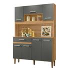 Armario Cozinha 7 Portas E 1 Gaveta Magazine 120 Evora Rustic