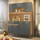 Armario Cozinha 7 Portas E 1 Gaveta Magazine 120 Evora Rustic