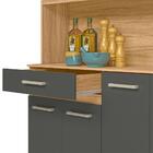 Armario Cozinha 7 Portas E 1 Gaveta Magazine 120 Evora Rustic