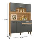 Armario Cozinha 7 Portas E 1 Gaveta Magazine 120 Evora Rustic