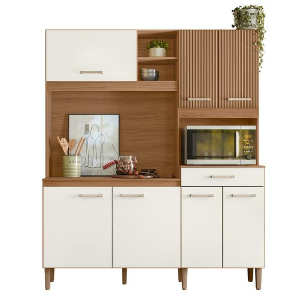 Armario Cozinha 7 Portas E 1 Gaveta Yara