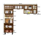 Armario Cozinha 8 Portas Nici