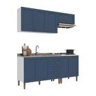Armário Cozinha Americana Modulada Compacta 190cm Com Balcão