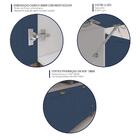 Armário Cozinha Americana Modulada Completa 260cm 5 Peças Com