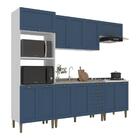 Armário Cozinha Americana Modulada Completa 260cm 5 Peças Com