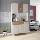 Armário Cozinha Atenas Plus 6 Portas Branco Elmo e Montana