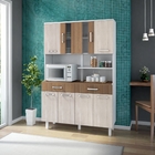 Armário Cozinha Atenas Plus 8 Portas Branco Elmo e Montana