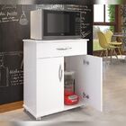 Armário Cozinha Balcão 2 Portas C/ 1 Gaveta P/ Microondas Pre