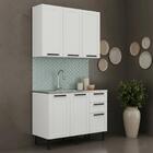 Armário Cozinha Balcão Com Pia 120cm Cp3 Zaya Branco T01    -