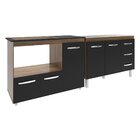 Armário Cozinha Balcão Gabinete De Pia 120 Cm Bruna E Balcão