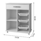 Armário Cozinha Com Fruteira Goiânia Arte Móveis Branco