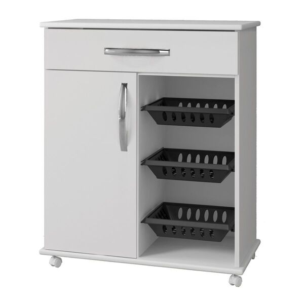 Armário Cozinha Com Fruteira Goiânia Arte Móveis Preto