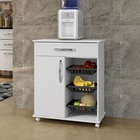 Armário Cozinha Com Fruteira Goiânia Arte Móveis Preto