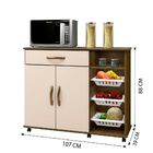 Armário Cozinha Com Fruteira Salinas Arte Móveis Ipê/off