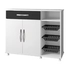 Armário Cozinha Com Fruteira Salinas Arte Móveis Preto