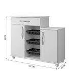 Armário Cozinha Com Fruteira Teresina Arte Móveis Preto