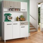 Ármario Cozinha Compacta 176x120x36cm Fresno - Percasa