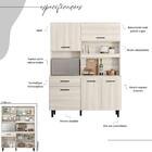 Armário Cozinha Compacta 5 Portas Multimóveis Cr20256