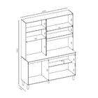 Armário Cozinha Compacta 5 Portas Multimóveis Cr20256