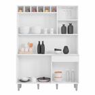Armário Cozinha Compacta 6 Portas Alice 130cm Branco 1908