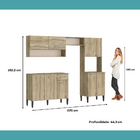 Armário Cozinha Compacta Arizona Essence Carraro