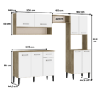 Armário Cozinha Compacta Arizona Essence Carraro