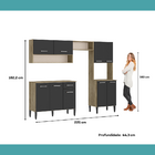 Armário Cozinha Compacta Arizona Essence Carraro