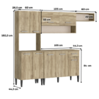 Armário Cozinha Compacta Arizona Smart Carraro