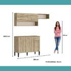 Armário Cozinha Compacta Arizona Tiny Carraro