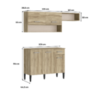 Armário Cozinha Compacta Arizona Tiny Carraro