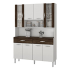 Armário Cozinha Compacta Golden Branco/white/cp Petróleo 8 Po