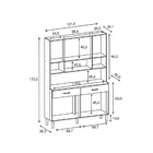 Armário Cozinha Compacta Golden Nogueira/off White/cp Ripado